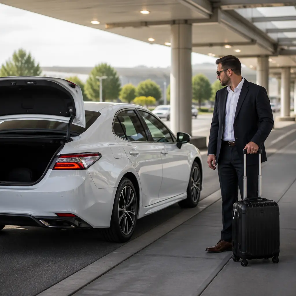Taxi providing airport transportation in Pleasanton, CA