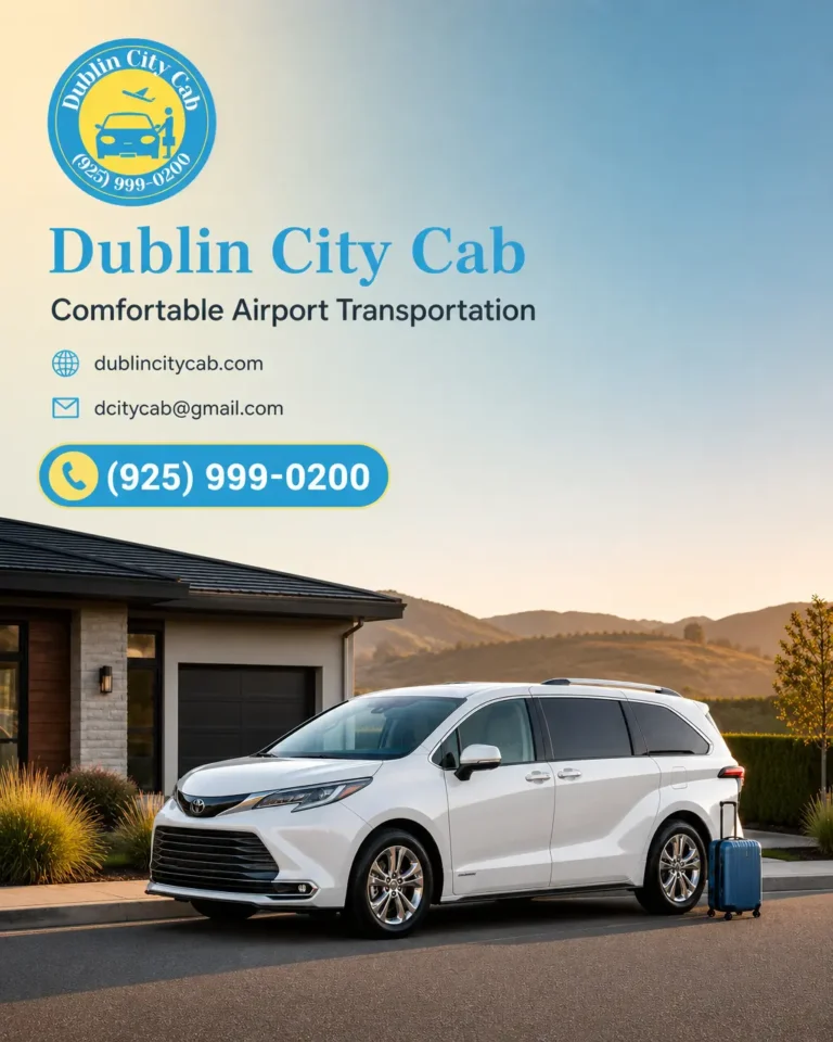White 2026 Toyota Sienna shown as a modern airport taxi option for travel from Livermore