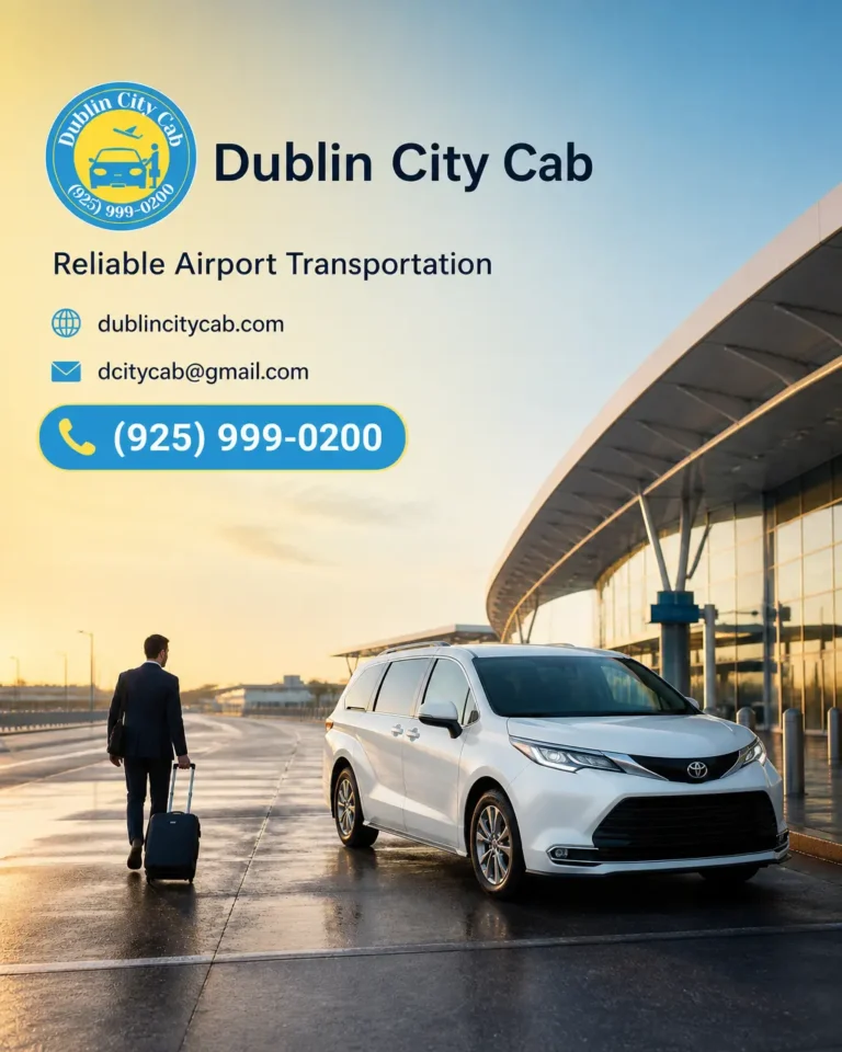 A white Toyota Sienna near an airport terminal, ready for a business traveler pickup