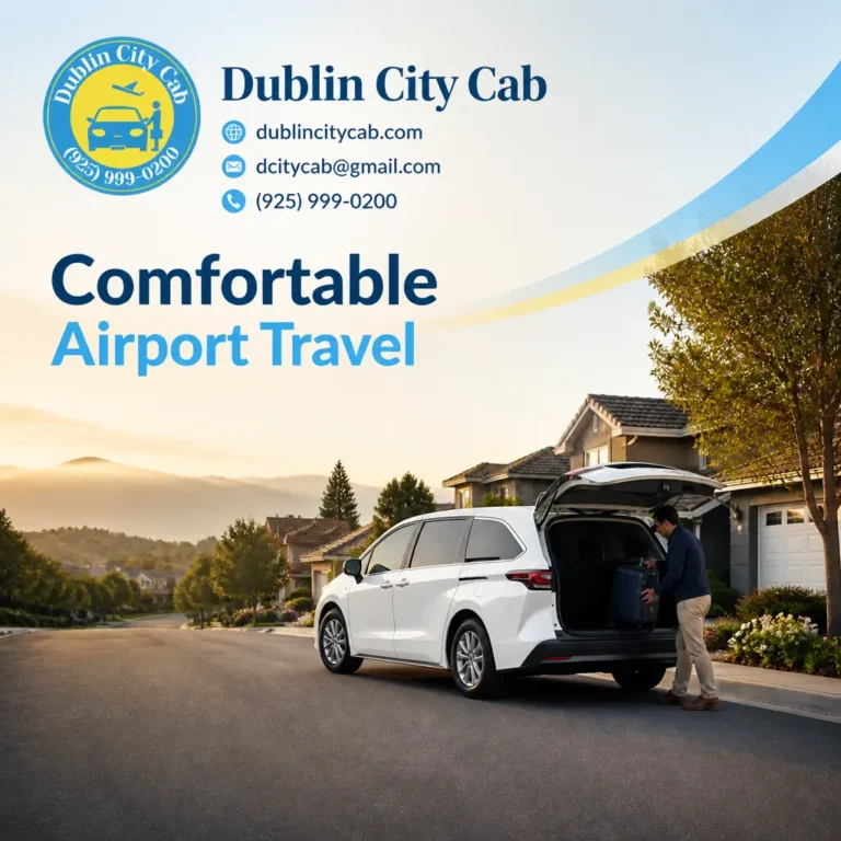 Branded visual for the San Ramon to Oakland Airport transportation guide with a white 2026 Toyota Sienna for airport travel.