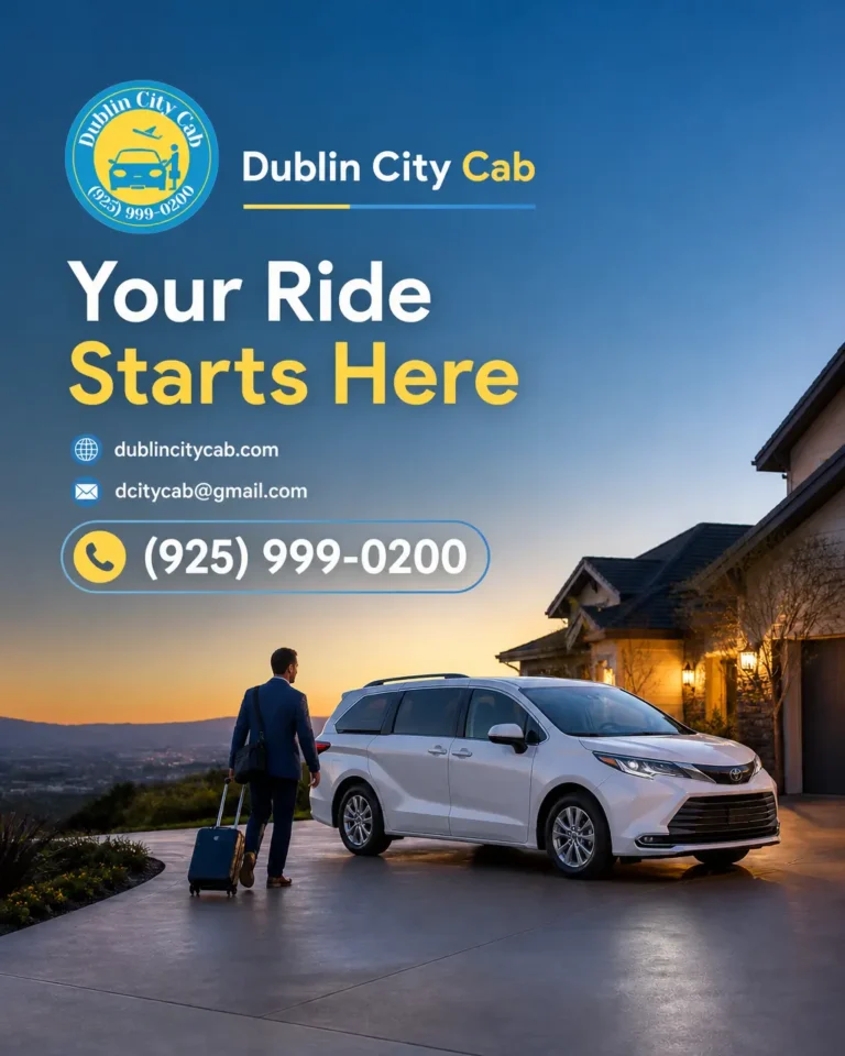A white 2026 Toyota Sienna parked for an early airport pickup in Dublin, CA.